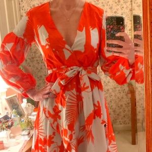 OC Orderplus Orange & Blue Maxi Size S NWT